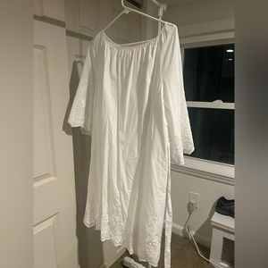 White Isabella Maternity Dress